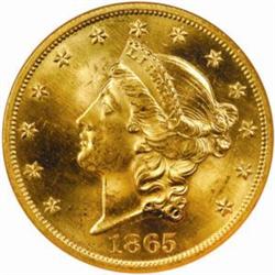 1865 Liberty Double Eagle MS-65 (NGC)