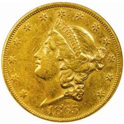 1865-S Liberty Double Eagle AU-53 (NGC)