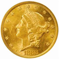 1868 Liberty Double Eagle MS-61 (ICG)
