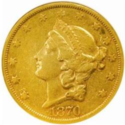 1870-CC Liberty Double Eagle Winter 1-A EF45 (NGC