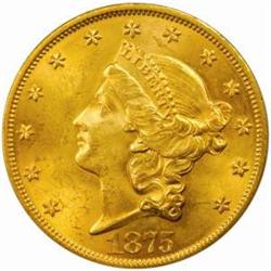 1875 Liberty Double Eagle MS-63 (PCGS)