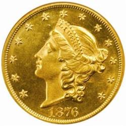 1876 Liberty Double Eagle MS-63 (NGC)