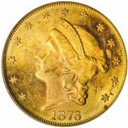 1876 Liberty Double Eagle MS-61 (PCGS)