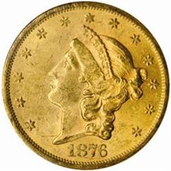 1876-S Liberty Double Eagle MS-61 (NGC)