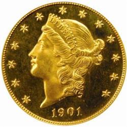 1901 Liberty Double Eagle PR64 Cameo (PCGS)