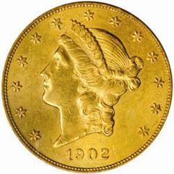 1902-S Liberty Double Eagle MS-62 (PCGS) OGH