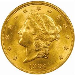 1904 Liberty Double Eagle MS-64 (NGC)