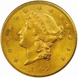 1905-S Liberty Double Eagle MS-62 (NGC)