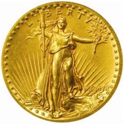 MCMVII (1907) $20 High Relief. Wire Rim PR64 NGC