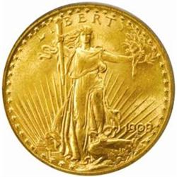 1909/8 Saint-Gaudens Double Eagle MS63 (PCGS) CAC