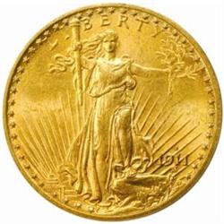 1911-D Saint-Gaudens Double Eagle MS-63 (PCGS)
