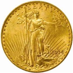 1914-S Saint-Gaudens Double Eagle MS-64 (PCGS)