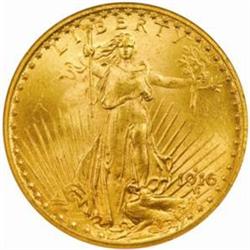 1916-S Saint-Gaudens Double Eagle MS-64 (NGC)