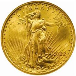 1922 Saint-Gaudens Double Eagle MS-64 (NGC) CAC
