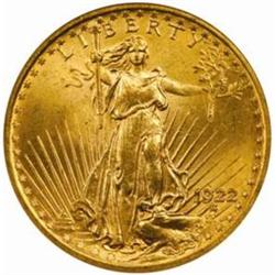 1922 Saint-Gaudens Double Eagle MS-64 (NGC)