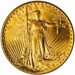 1924-D Saint-Gaudens Double Eagle MS-62 (NGC)