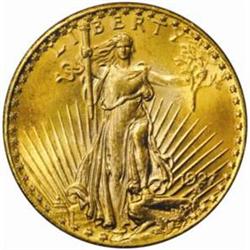 1927 Saint-Gaudens $20. MS64 PCGS CAC-Gold. OGH