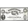 T-7, Cr 10 1861 $100 Confederate Note VF