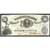 T-8 1861 $50 Confederate Note EF