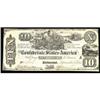 T-29 1861 $10 Confederate Note VF