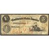 T-32 1861 $5 Confederate Note Fine
