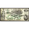 Image 1 : T-45 1862 $1 Confederate Note EF
