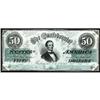 Image 1 : T-50 1862 $50 Confederate Note Unc