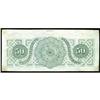 Image 2 : T-50 1862 $50 Confederate Note Unc