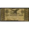 Equality, IL The National Bank 8-12-1853 $3 VG