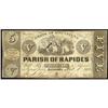 Alexandria, LA. Parish of Rapides 2-8-1862 $5 VF