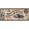 Cumberland, MD. Allegany County Bank 1861 $5 PMG