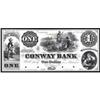 Image 1 : Conway, MA The Conway Bank Proof $1 PMG Superb