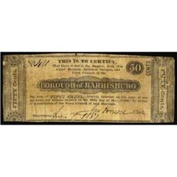Harrisburg, PA Borough of Harrisburg 50Cents VG/F