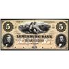 Image 1 : Lewisburg, PA The Lewisburg Bank Proof $5 Ch. Unc