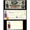 Image 1 : Obsolete Note with Envelope and Check Jamaica