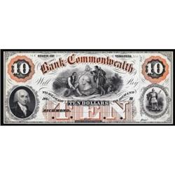 Richmond, VA The Bank of the Commonwealth PR$10