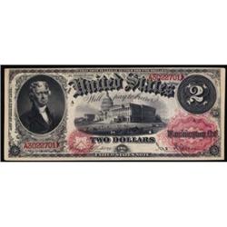 Fr 48 1878 $2 Legal Tender Note. PMG AU 55