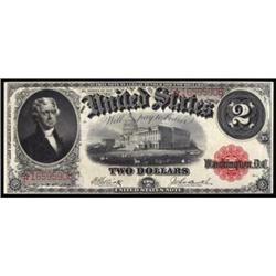 Fr 58* 1917 $2 Legal Tender Star Note PMG AU55