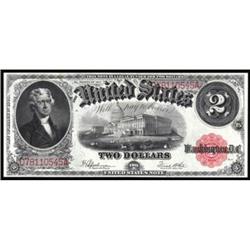Fr 60 1917 $2 Legal Tender Note CGA Gem Unc. 68