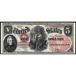 Fr 69 1878 $5 LT Note PCGS Choice About New 58PPQ