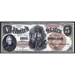 Fr 72 1880 $5 Legal Tender Note PMG Gem Unc 65EPQ