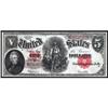 Image 1 : Fr 91 1907 $5 Legal Tender Note "PCBLIC" ErrorPMG