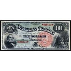 Fr 96 1869 $10 Legal Tender Note PMG VF 25