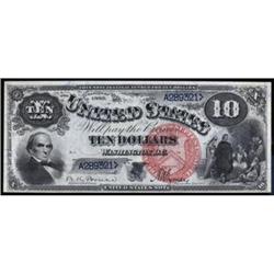 Fr 103 1880 $10 LT Note. PMG Gem Unc65EPQ
