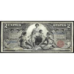 Fr 248 1896 $2 Silver Cert Very Good+