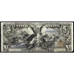 Fr 269 1896 $5 Silver Cert Very Good