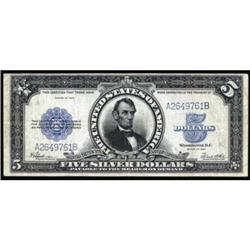 Fr 282 1923 $5 Silver Cert Fine-VF