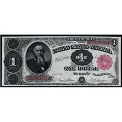 Fr 351 1891 $1 Treasury Note PMG Choice Unc. 64