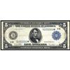 Image 1 : Fr 851a* 1914 $5 Federal Reserve Star. PCGS F15