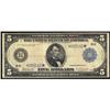 Image 1 : Fr 874* 1914 $5 Federal Reserve Star. PCGS F12